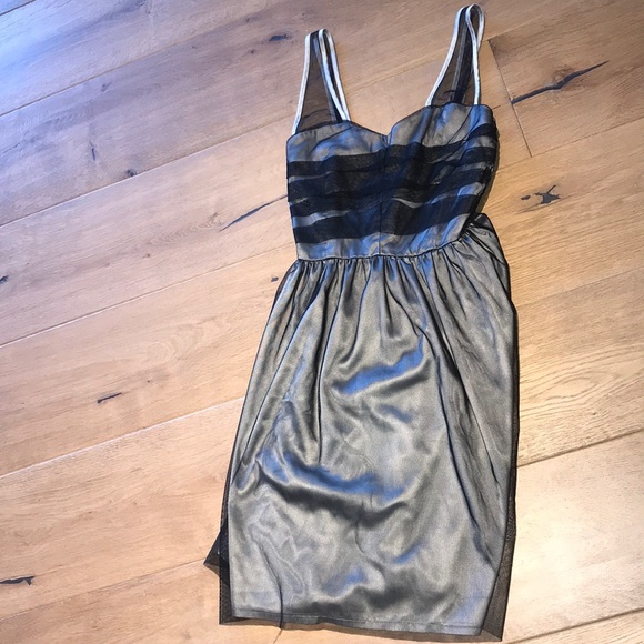 Luxury silver mini dress - Picture 1 of 4